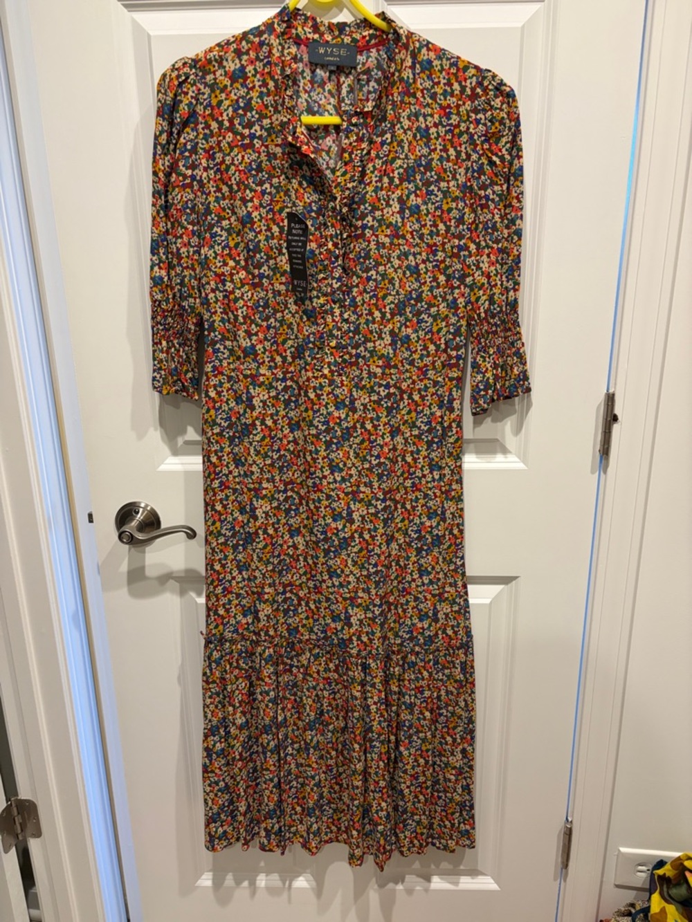 Wyse London Multicolor Floral Midi Dress - brand size 2 (s)
